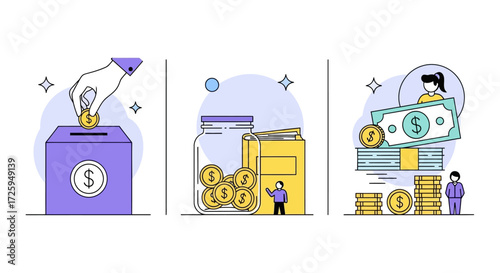 Understanding Personal Finance Concepts Through Engaging Illustrations and Visual Aids for Better Financial Literacy and Management