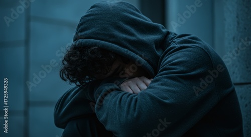 A young adult seeks refuge in solitude capturing feelings of sadness