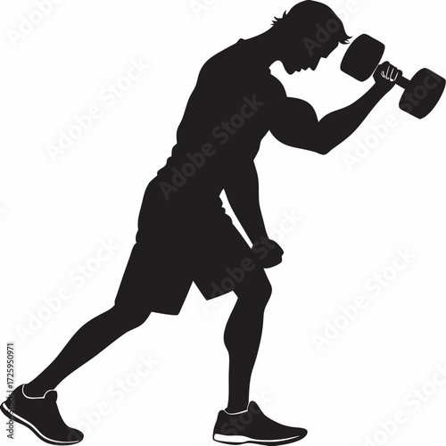 silhouette of a boxer
