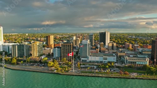 Wallpaper Mural Aerial view of windsor, ontario, canada, showcasing the city skyline and waterfront Torontodigital.ca