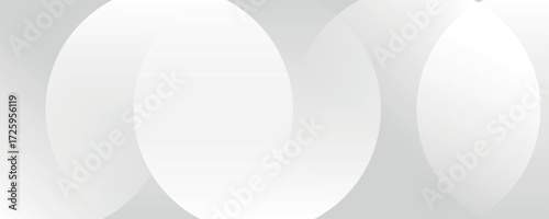 Abstract background with gray circle. White and grey abstract modern transparency circle presentation background. Vector circles template vector design. Object web design. Round shape. Minimal poster