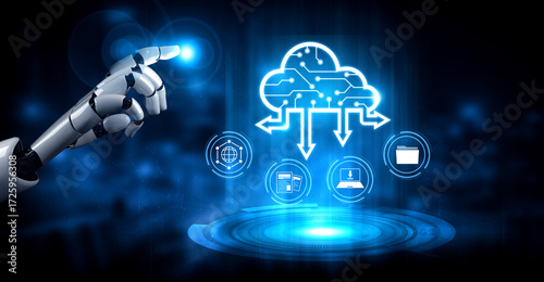AI artificial intelligence optimizes cloud infrastructure with virtual assistants and intelligent automation, improving scalability, security, and digital business continuity. Vouch