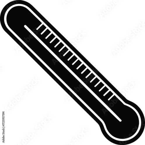Digital thermometer icon with temperature reading and measurement units