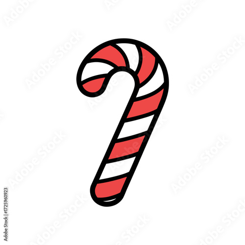 Red striped candy cane stripes Christmas
