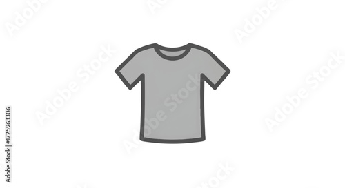 T-Shirt Icon A Simple, Modern Graphic for Clothing Design