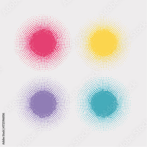 Blur circle gradient shape set. Colored smooth sphere gradation collection. Y2K blurry round aura pack. Bright iridescent abstract blob bundle for poster, template, badge, sticker, collage. Vector