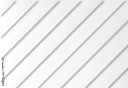 Modern abstract background with clean diagonal white stripes, minimal design, soft shadows, and gradient effect for business and creative use