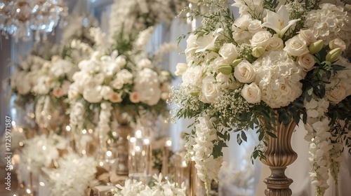 white flowers decor