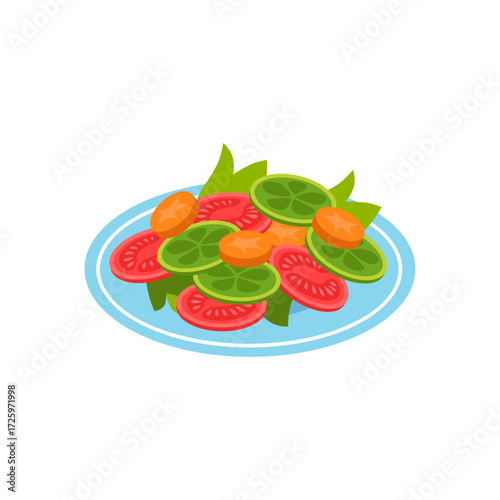 Fresh and Healthy Salad A Colorful and Nutritious Mix of Vegetables and Greens