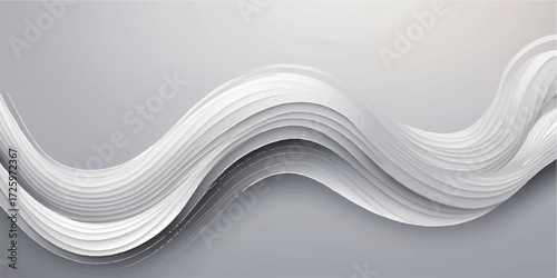 Blue wavy lines form an abstract water vector illustration background with a clean, dynamic flow pattern