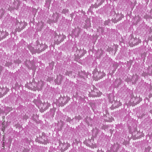Snake Skin Animal Print in Hot Pinks and Purples creating a seamless pattern print