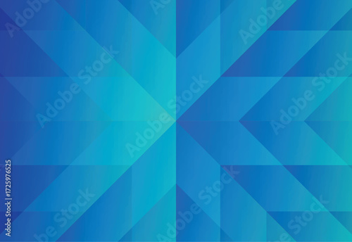 Vibrant abstract background with symmetrical geometric pattern in bright blue and aqua gradients, creating a dynamic, modern 'X' shape.
