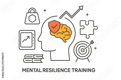 Mental resilience training focuses on developing strong coping skills for stress and challenges in daily life