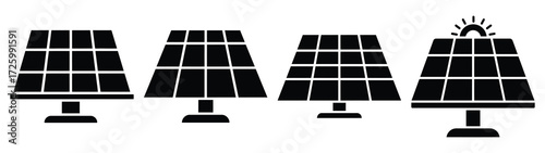 solar Icon Set, Vector illustration