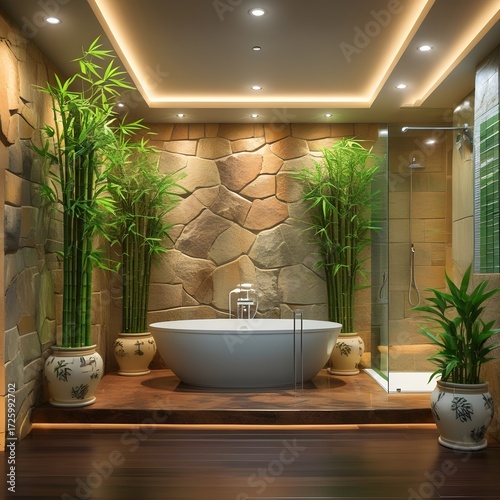 modern living room with a view