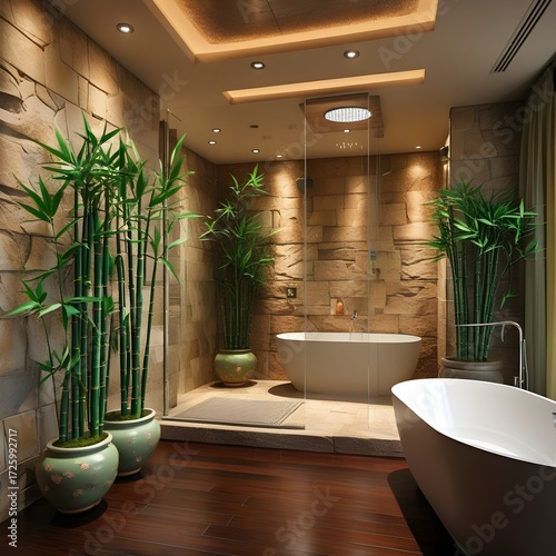 interior of a modern bathroom