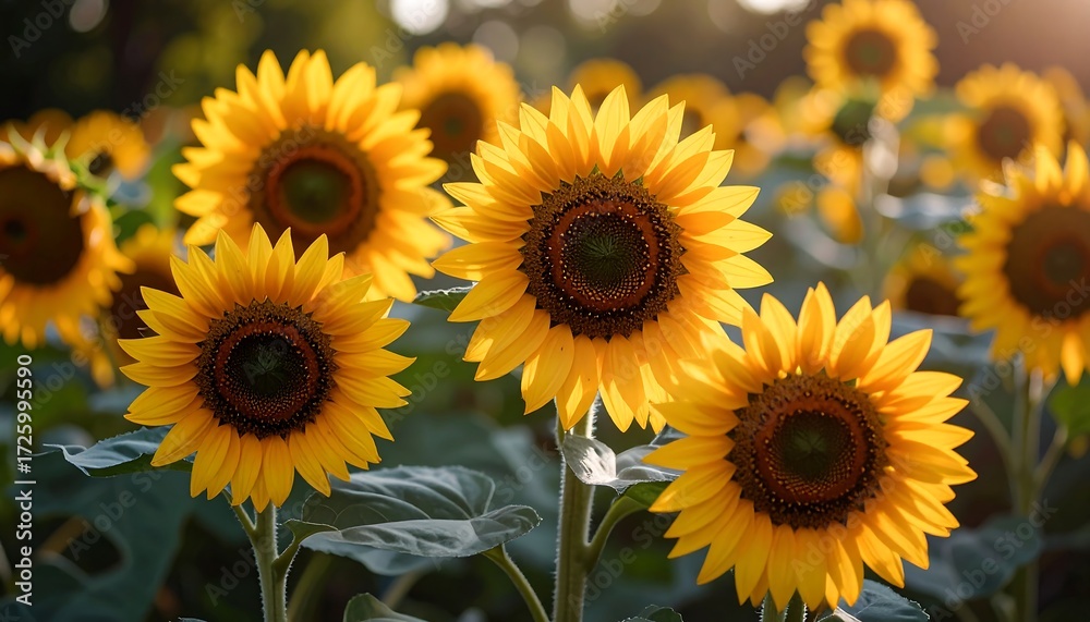 Fototapeta premium Sunflowers in a field