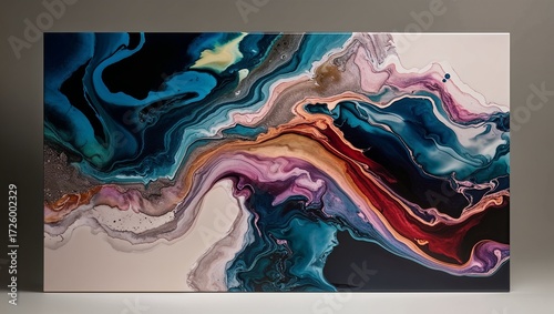 Layered colorful swirls reflect complexity and artistic sophistication.