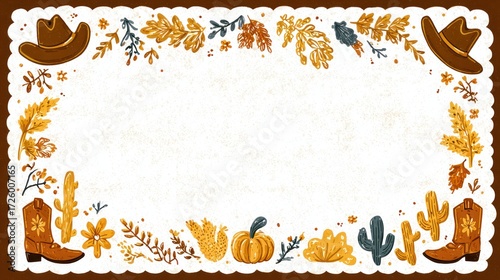 Autumnal border design
