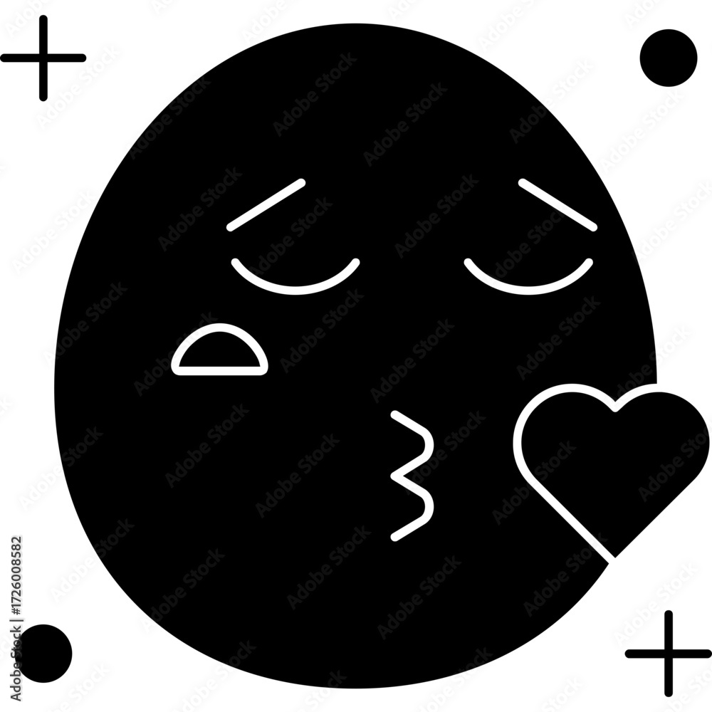 Obraz premium Kiss Icon