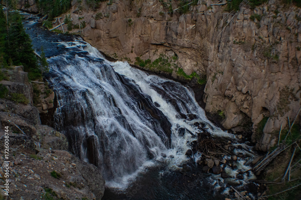 Obraz premium Gibbon Falls, Yellowstone