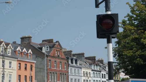 Cobh Ireland yellow traffic signal