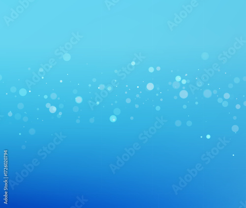 Deep Blue Tech Bokeh Vector Background