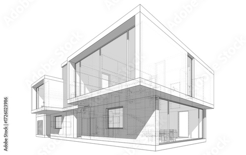 sketch of house