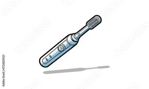 Cartoon Electric Toothbrush with Vibrant Color Gradient.