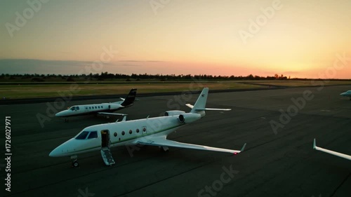 Wallpaper Mural Two private jets sit parked on the tarmac ready for departure Torontodigital.ca