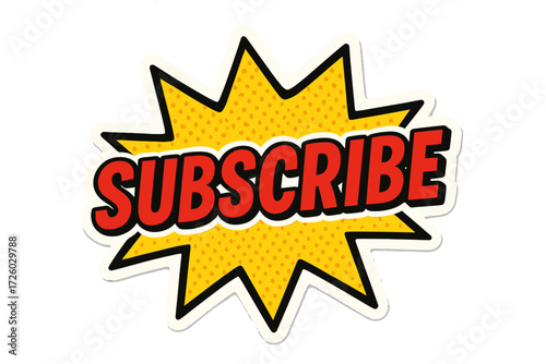 Subscribe, notification icon set. pop art style icons for alerts and updates