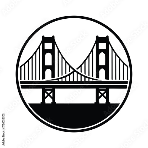 golden gate bridge vector