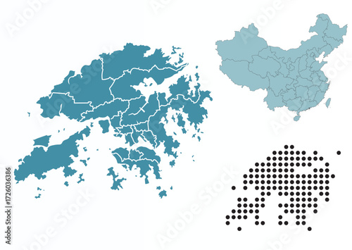 Set maps of Hong Kong 