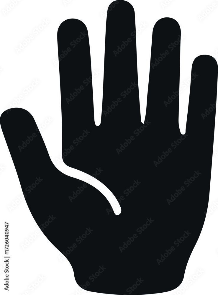 Obraz premium Hand Stop Icon