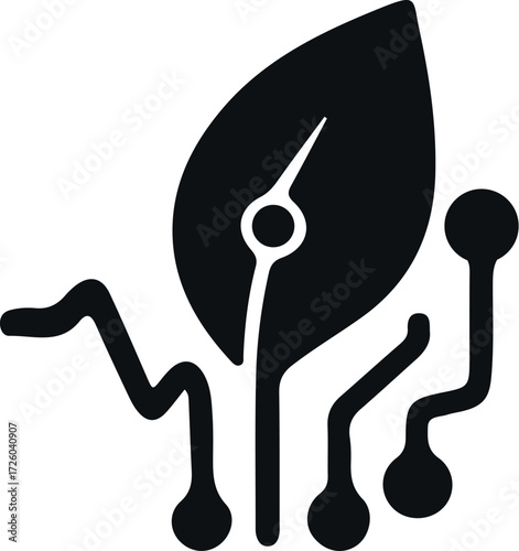 Smart Leaf Circuit Icon