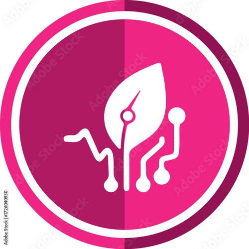 Smart Leaf Circuit Icon
