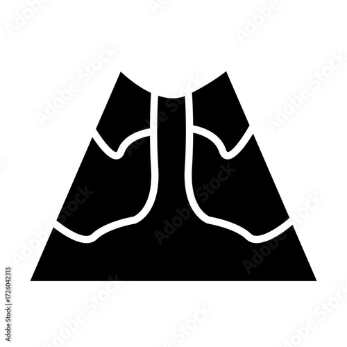 vector illustration of volcano mountain
