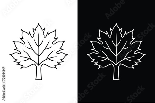 Sycamore flat icon vector on White Background Vector Art Illustration on white background.