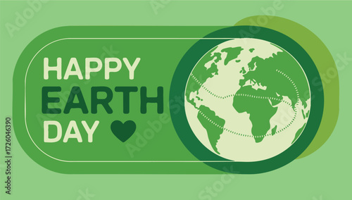 Earth Day slider vector isolated with planet and ecology concept. Ideal for recycling, sustainable design, renewable energy promotion, and environmental awareness visuals.
