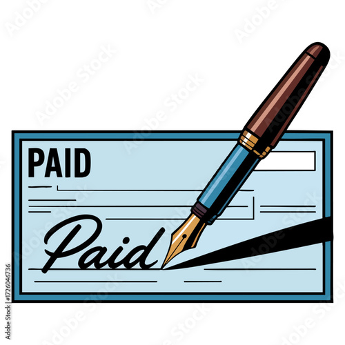 Isolated bank check icon vector illustration design finance banking money transaction payment business document graphic symbol set