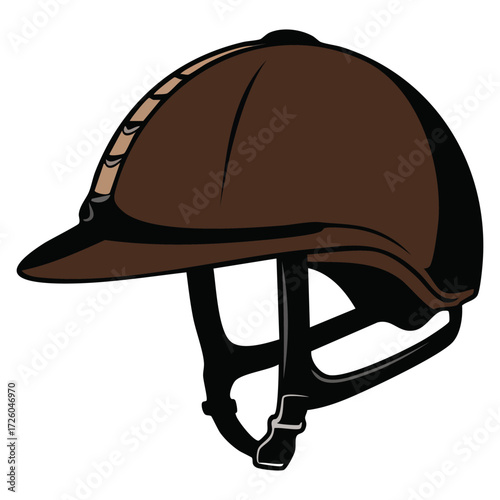 Isolated horse riding equipment accessory in vector style. Great for equestrian, riding gear, horse tack, and sport themed graphic projects.