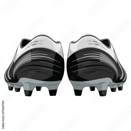 Isolated soccer shoes icon vector illustration design sports footwear athletic football shoe gear image simple flat equipment symbol