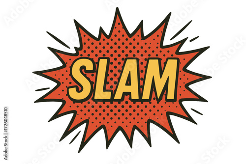 Comic book style flat icon set featuring fun and energetic sound effect elements