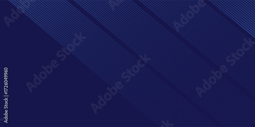 Background design with diagonal dark blue stripes pattern. vector technology background for digital lux business banner glowing glitter