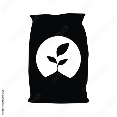 Fertilizer bag vector illustration for agriculture and gardening needs plant growth and soil health