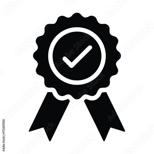 Premium quality guarantee badge icon vector illustration for best choice product certification