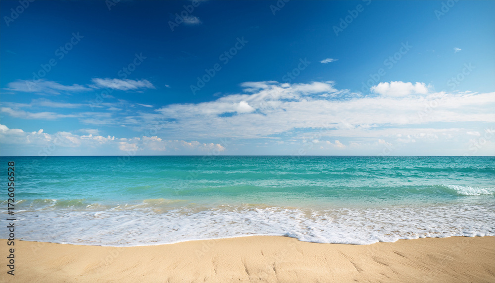 Fototapeta premium Sea Sand Sky And Summer Day