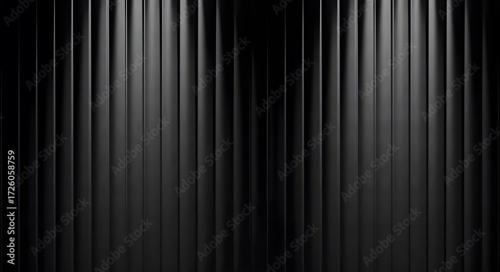 Obraz premium Dark abstract background with vertical lines and subtle light reflections