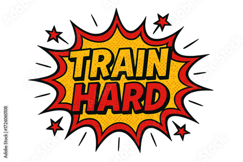 Motivational, fitness comic style solid icon set. training, exercise, workout symbols collection