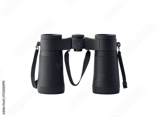High Power Black Binoculars with Neck Strap for Outdoor Viewing